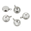 Stainless Steel Geometric Pendant Necklace With Welding And Electroplating Smooth Pattern