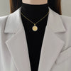 Stainless Steel Geometric Pendant Unisex Cartoon Minimalist Necklace