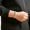 Stainless Steel Geometric Polished Bracelet For Men