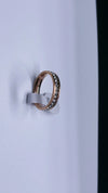 Stainless Steel Geometric Polished Single Row Inlay Ring For Men And Women Unisex Original Design Fashion Band