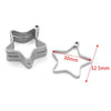 Stainless Steel Geometric Polygon Cut Out Frame Pendant Diy Handmade Jewelry Accessories With Electroplating