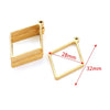 Stainless Steel Geometric Polygon Cut Out Frame Pendant Diy Handmade Jewelry Accessories With Electroplating