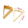 Stainless Steel Geometric Polygon Cut Out Frame Pendant Diy Handmade Jewelry Accessories With Electroplating
