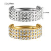 Stainless Steel Geometric Precision Inlaid Zircon Nose Ring And Ear Bone Cartilage Helix Earrings With Electroplating