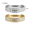 Stainless Steel Geometric Precision Inlaid Zircon Nose Ring And Ear Bone Cartilage Helix Earrings With Electroplating