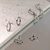 Stainless Steel Geometric Prismatic Unisex Earrings With Cool And Personalized Style And Polish Technology