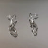 Stainless Steel Geometric Prismatic Unisex Earrings With Cool And Personalized Style And Polish Technology