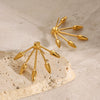 Stainless Steel Geometric Retro Gold Plated Women's Earrings