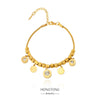 Stainless Steel Geometric Retro Light Luxury Women's Bracelet With Electroplating
