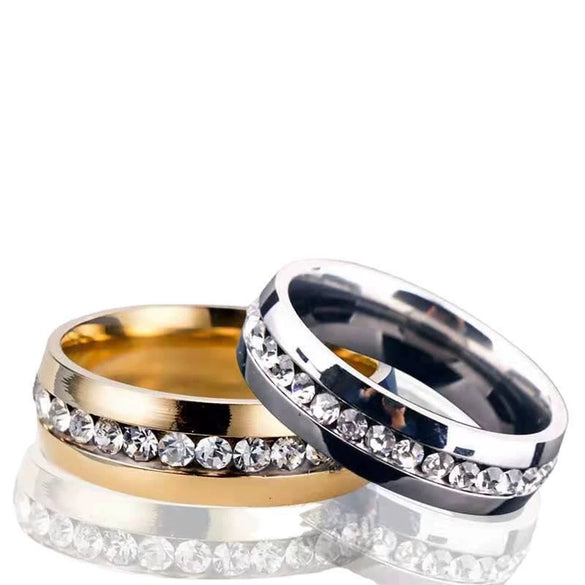 Stainless Steel Geometric Retro Ring With Electroplated Inlay For Men And Women Fashion Jewelry