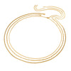 Stainless Steel Geometric Rice Bead Waist Chain Electroplated Fashion Body Chain Elegant Versatile Jewelry Gift For Women