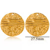 Stainless Steel Geometric Ring And Large Exaggerated Earrings Jewelry Accessories With Electroplating