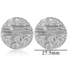 Stainless Steel Geometric Ring And Large Exaggerated Earrings Jewelry Accessories With Electroplating
