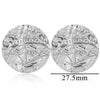 Stainless Steel Geometric Ring And Large Exaggerated Earrings Jewelry Accessories With Electroplating