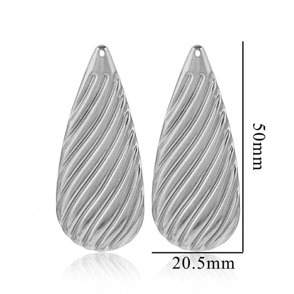 Stainless Steel Geometric Ring And Large Exaggerated Earrings Jewelry Accessories With Electroplating