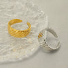 Stainless Steel Geometric Ring For Women Electroplated Fashion Style