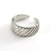 Stainless Steel Geometric Ring For Women Electroplated Fashion Style