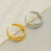 Stainless Steel Geometric Ring For Women Electroplated Fashion Style