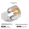 Stainless Steel Geometric Ring Jewelry For Women With Electroplating