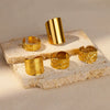 Stainless Steel Geometric Ring Jewelry 18K Goldplated Stylish Simple Asymmetrical Unisex