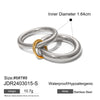 Stainless Steel Geometric Rings With Electroplating For Women