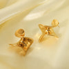 Stainless Steel Geometric Rotary Earrings For Women