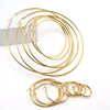 316L Stainless Steel Geometric Round Buckle Earrings For Women