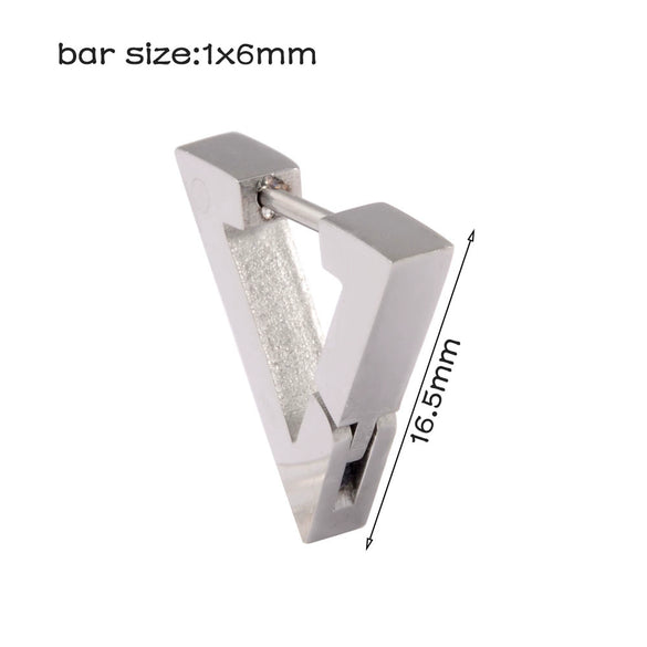 Stainless Steel Geometric Round Frosted Electroplated Unisex Earrings