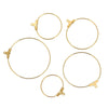 Stainless Steel Geometric Round Hoop And Tassel Earrings Accessories