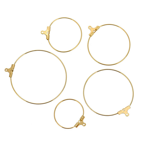 Stainless Steel Geometric Round Hoop And Tassel Earrings Accessories