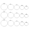 Stainless Steel Geometric Round Hoop And Tassel Earrings Accessories