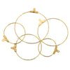 Stainless Steel Geometric Round Hoop And Tassel Earrings Accessories