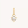 Stainless Steel Geometric Round Zircon Inlaid Electroplating Birthstone Pendant
