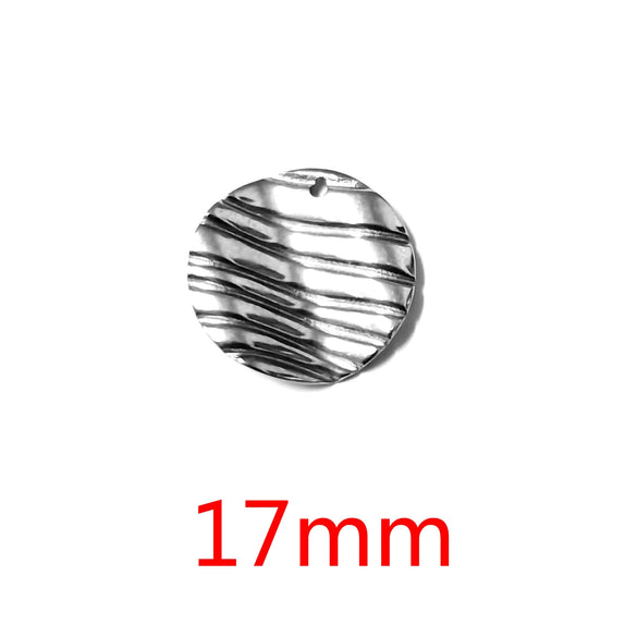 Stainless Steel Geometric Semiembossed Electroplated Earrings Pendant With Flower And Water Drop Design