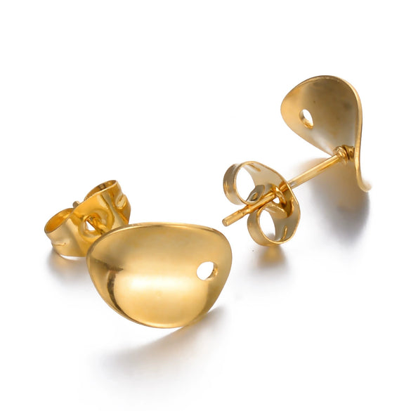 Stainless Steel Geometric Shape Electroplated Handmade Earring Material