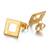 Stainless Steel Geometric Shape Electroplated Handmade Earring Material