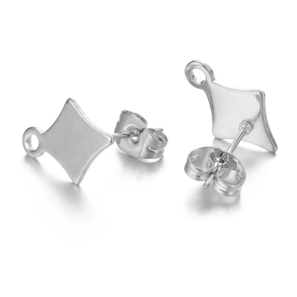 Stainless Steel Geometric Shape Electroplated Handmade Earring Material
