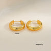 Stainless Steel Geometric Simple Electroplated Unisex Earrings