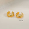 Stainless Steel Geometric Simple Electroplated Unisex Earrings