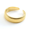 316L Stainless Steel Geometric Simple Style Ring With Electroplating