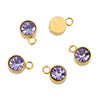 Stainless Steel Geometric Smooth Inlay Zircon Pendant And Bracelet Accessories