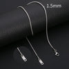 Stainless Steel Geometric Snake Bone Chain Necklace With Pendant For Unisex Electroplating Style