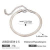 Stainless Steel Geometric Snake Flat Chain Bracelet Jewelry With Electroplating