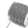 Stainless Steel Geometric Solid Color Electroplated Chain Necklace And Bracelet For Men