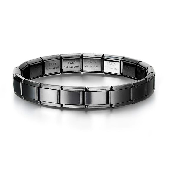 Stainless Steel Geometric Splicing Electroplated Unisex Bracelet