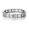 Stainless Steel Geometric Splicing Electroplated Unisex Bracelet
