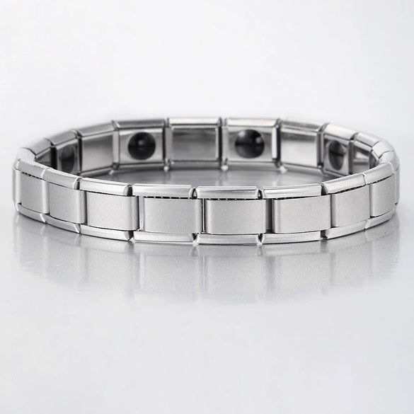 Stainless Steel Geometric Splicing Electroplated Unisex Bracelet