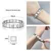 Stainless Steel Geometric Splicing Electroplated Unisex Bracelet
