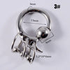 Stainless Steel Geometric Spring Clip Ball Auricle Earrings With Electroplating