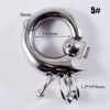 Stainless Steel Geometric Spring Clip Ball Auricle Earrings With Electroplating